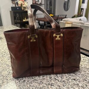 Tory Burch Brown Leather Tote